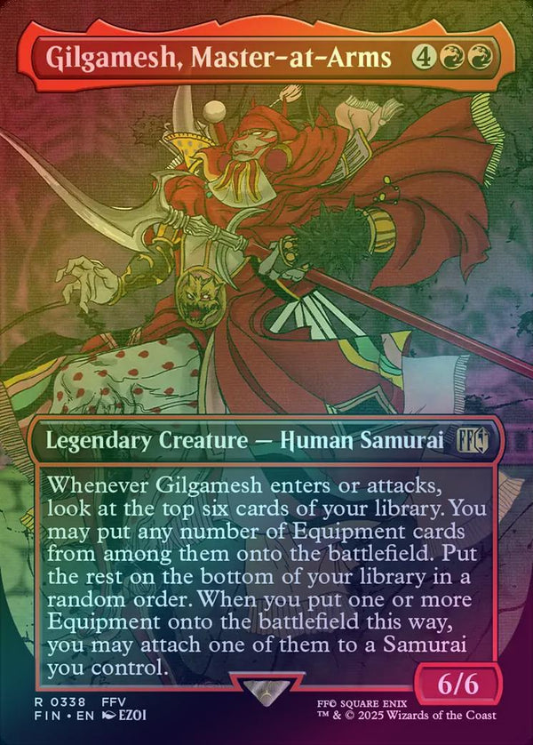 Gilgamesh, Master-at-Arms - Borderless (Foil) (FIN)