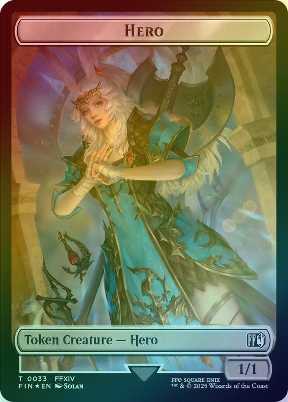 Human Soldier // Hero (033) Token (Surge Foil) (TFIC)