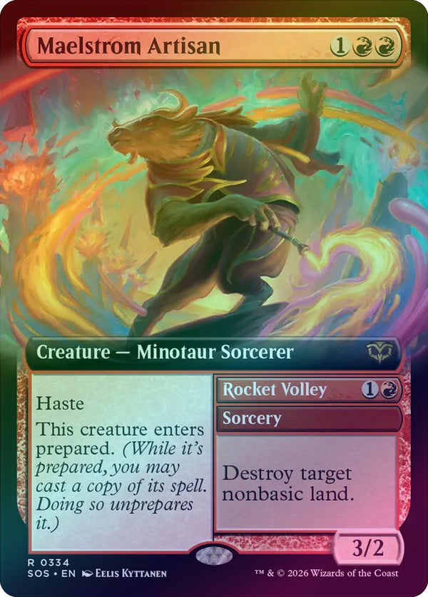 Maelstrom Artisan // Rocket Volley - Extended Art (Foil) (SOS)