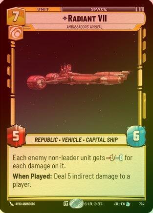 Radiant VII - Ambassadors' Arrival - 724 - Legendary (Foil)