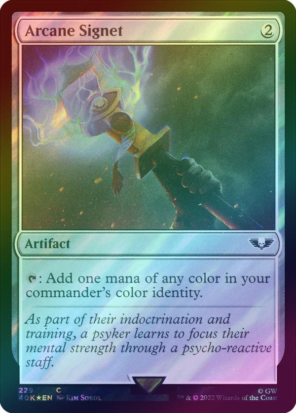 Arcane Signet (229) (Surge Foil) (40K)
