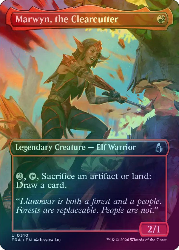 Marwyn, the Clearcutter - Borderless Echo (Foil) (FRA)