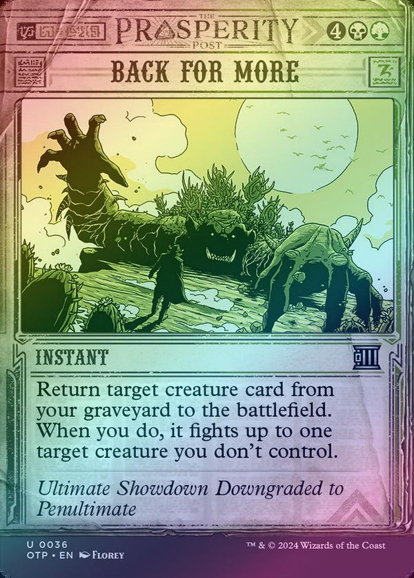 Back for More (Foil) (OTP)