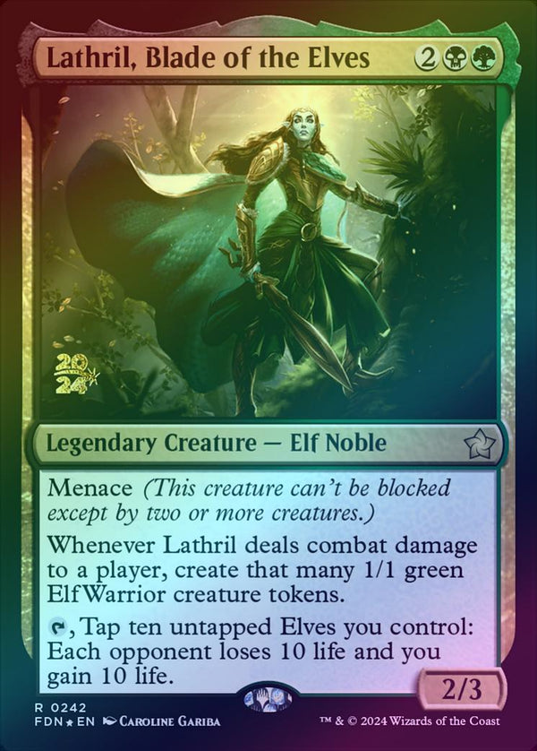 Lathril, Blade of the Elves - Prerelease Promo (Foil) (PFDN)