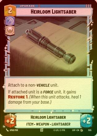 Heirloom Lightsaber - 555 - Common (Foil)