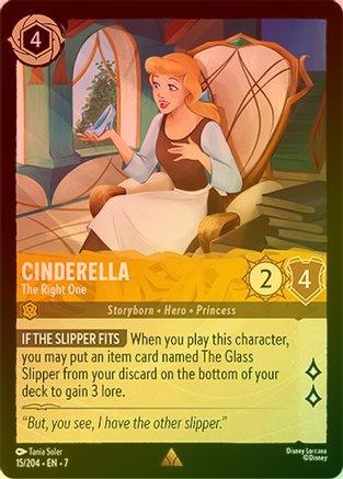 Cinderella (The Right One) - 15/204 - Rare (Foil)