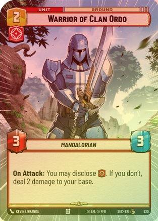 Warrior of Clan Ordo (Hyperspace Foil) - 920 - Common (Foil)