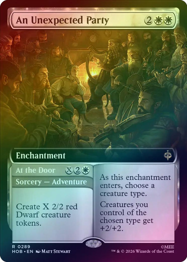 An Unexpected Party // At the Door - Extended Art (Foil) (HOB) (Pre-Order)