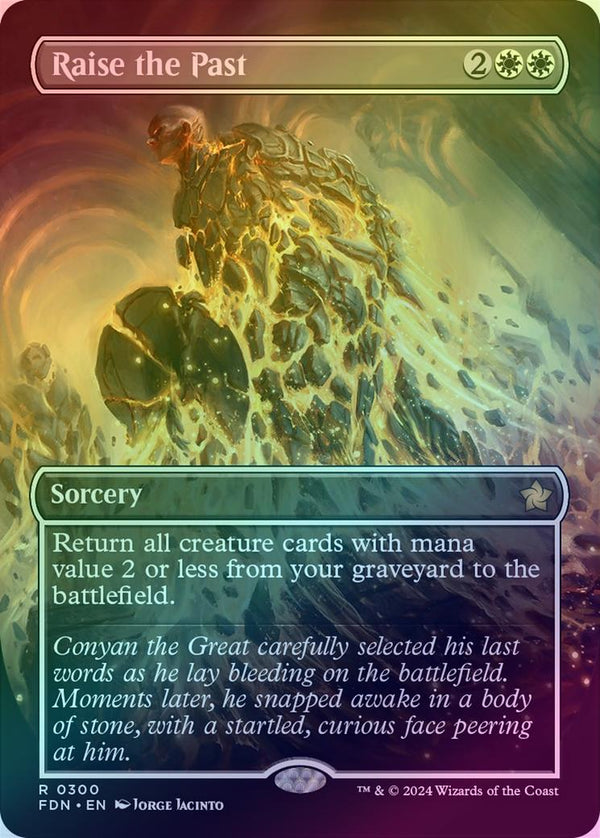 Raise the Past - Borderless (Foil) (FDN)