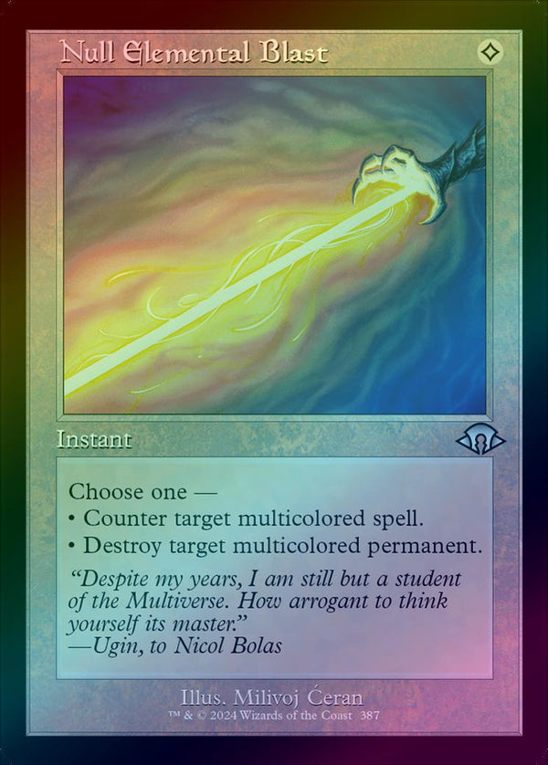 Null Elemental Blast - Retro Frame (Foil) (MH3)