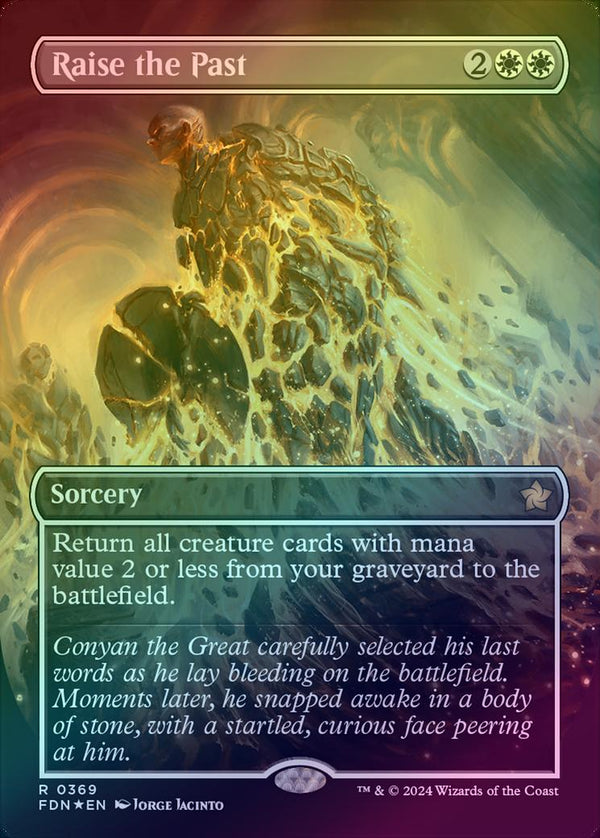 Raise the Past - Borderless (Mana Foil) (FDN)