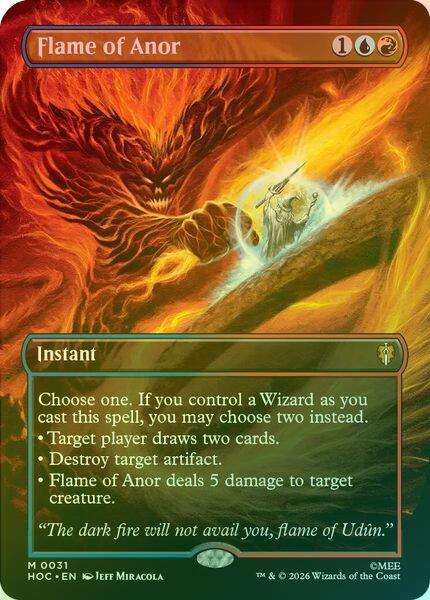 Flame of Anor - Borderless (Foil) (HOC)