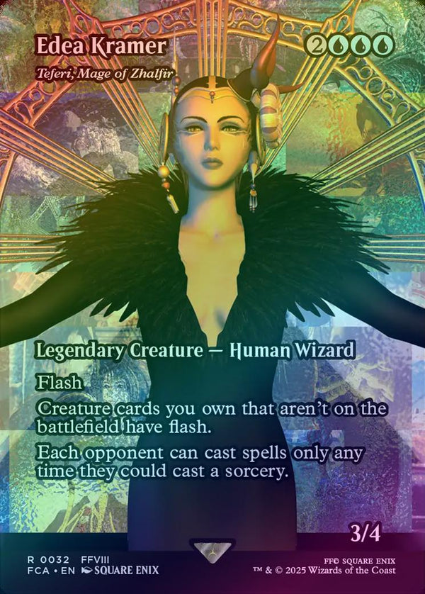 Edea Kramer // Teferi, Mage of Zhalfir - Borderless (Foil) (FCA)