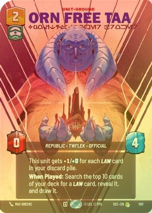 Orn Free Taa - Political Power Broker (Prestige Foil) - 1101 - Rare (Foil)