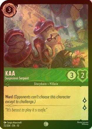 Kaa (Suspicious Serpent) - 72/204 - Common (Foil)