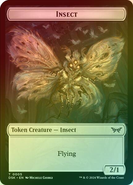 Insect (005) // Manifest Token (Foil) (TDSK)