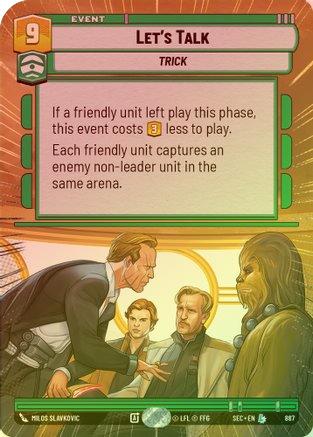 Let's Talk (Hyperspace Foil) - 887 - Legendary (Foil)