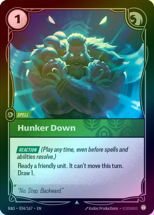 Hunker Down - 034/167 - Uncommon (Foil)