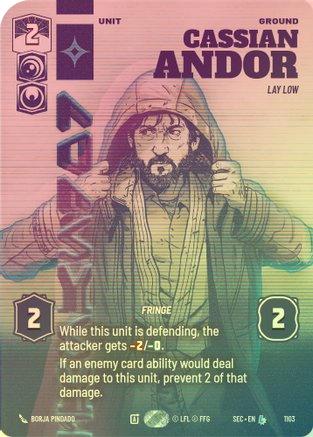 Cassian Andor - Lay Low (Prestige Foil) - 1103 - Legendary (Foil)