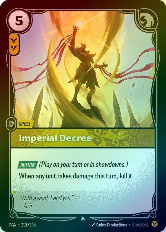 Imperial Decree - 221/298 - Uncommon (Foil)