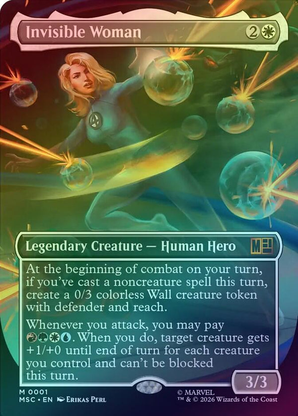 Invisible Woman - Borderless (Foil) (MSC)