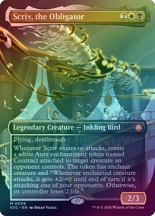 Scriv, the Obligator - Borderless (Foil) (SOC)