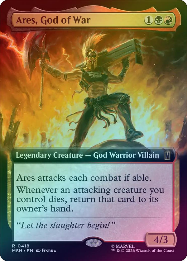 Ares, God of War - Extended Art (Foil) (MSH) (Pre-Order)