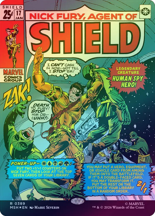 Nick Fury, Agent of S.H.I.E.L.D. - Borderless Classic Comic (Foil) (MSH) (Pre-Order)