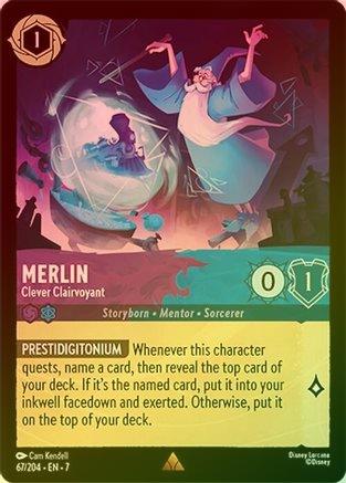 Merlin (Clever Clairvoyant) - 67/204 - Rare (Foil)