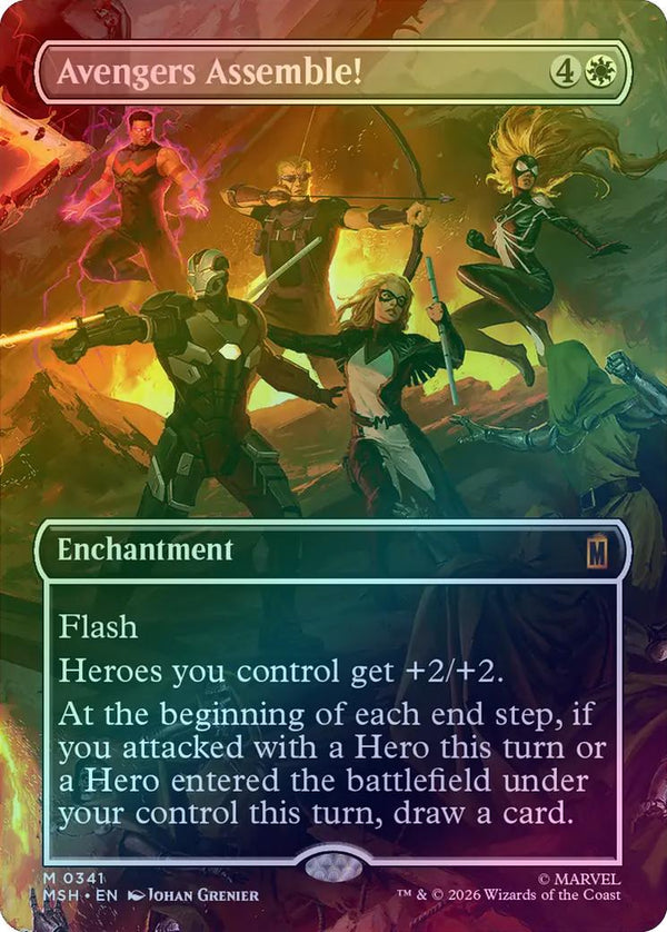 Avengers Assemble! - Borderless Scene (Foil) (MSH) (Pre-Order)