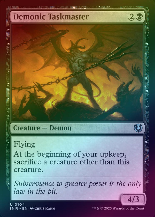 Demonic Taskmaster (Foil) (INR)