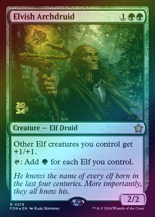 Elvish Archdruid - Prerelease Promo (Foil) (PFDN)