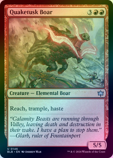 Quaketusk Boar (Foil) (BLB)