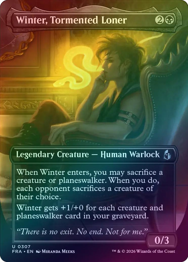 Winter, Tormented Loner - Borderless Echo (Foil) (FRA)