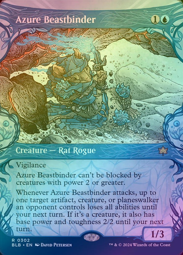 Azure Beastbinder - Woodland Showcase (Foil) (BLB)