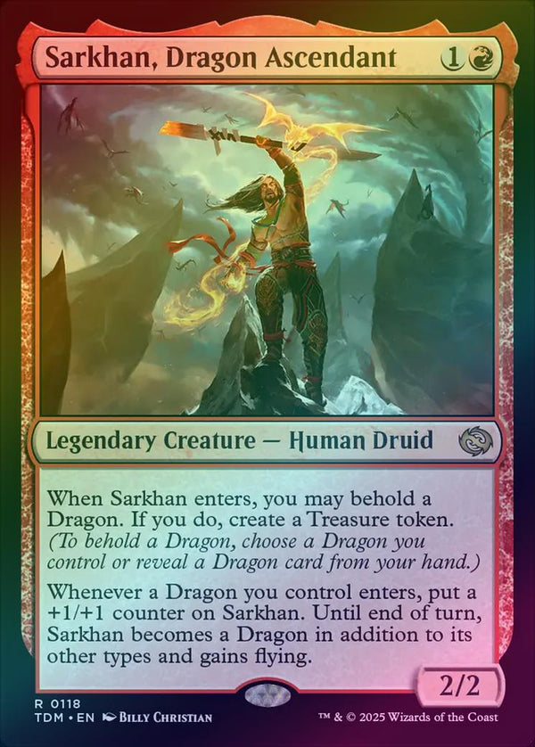 Sarkhan, Dragon Ascendant (Foil) (TDM)