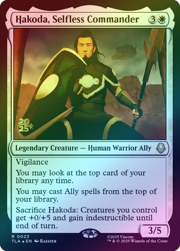 Hakoda, Selfless Commander - Prerelease Promo (Foil) (PTLA)