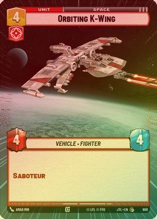 Orbiting K-Wing (Hyperspace) - 900 - Common (Foil)
