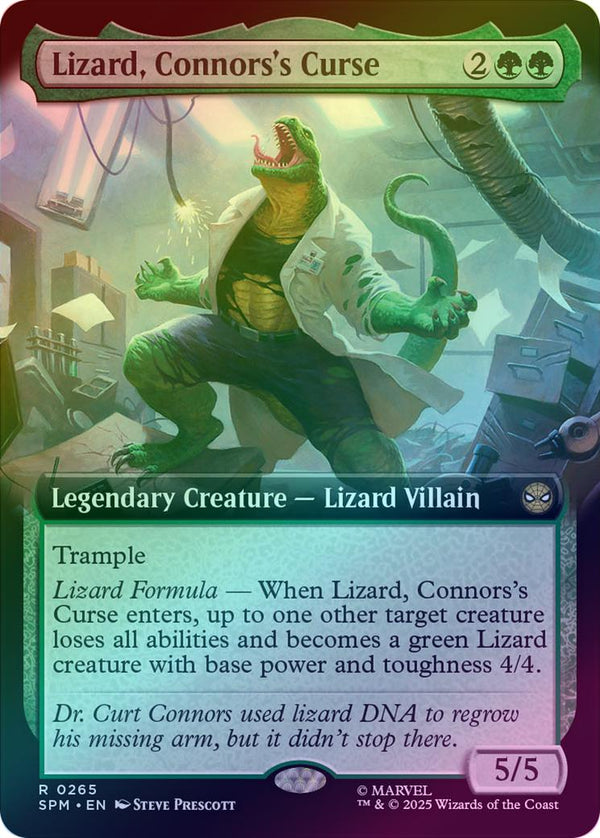 Lizard, Connors's Curse - Extended Art (Foil) (SPM)