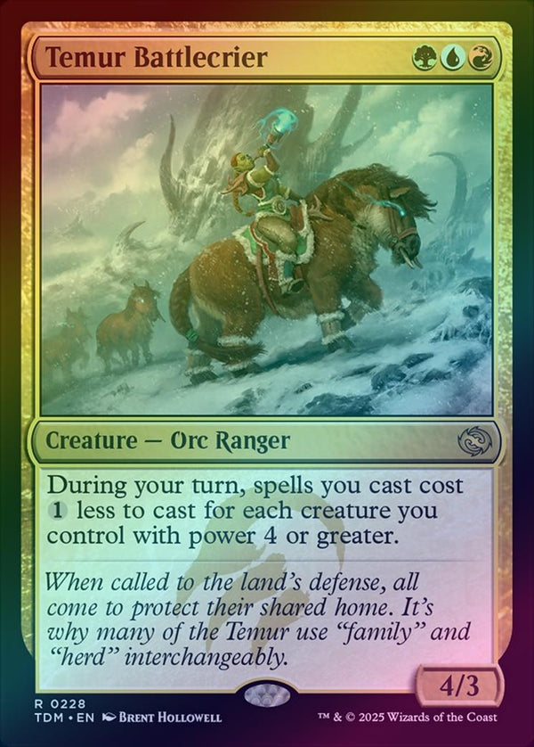 Temur Battlecrier (Foil) (TDM)