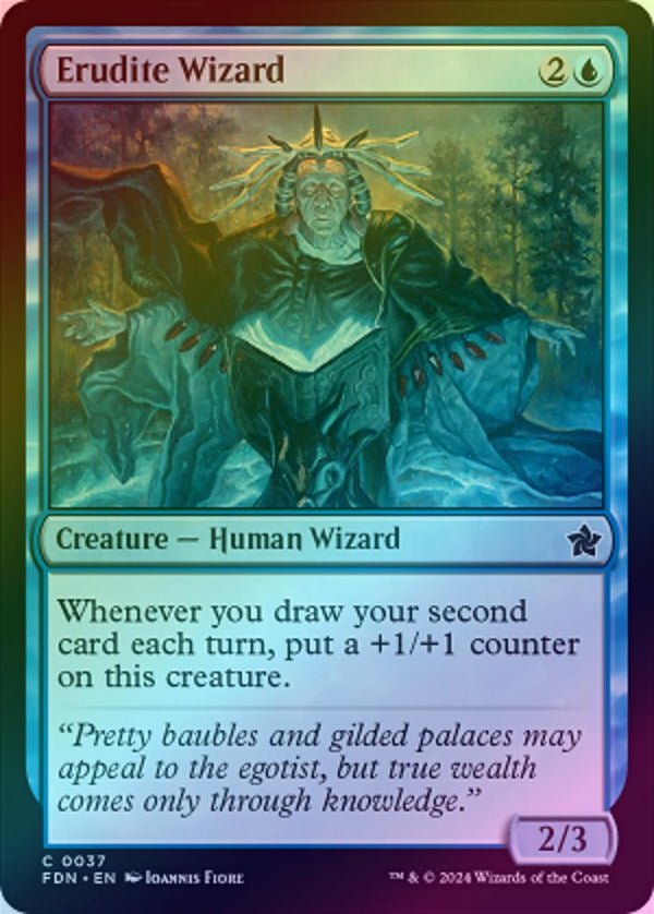 Erudite Wizard (Foil) (FDN)