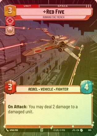 Red Five - Running the Trench (Hyperspace) - 885 - Uncommon (Foil)