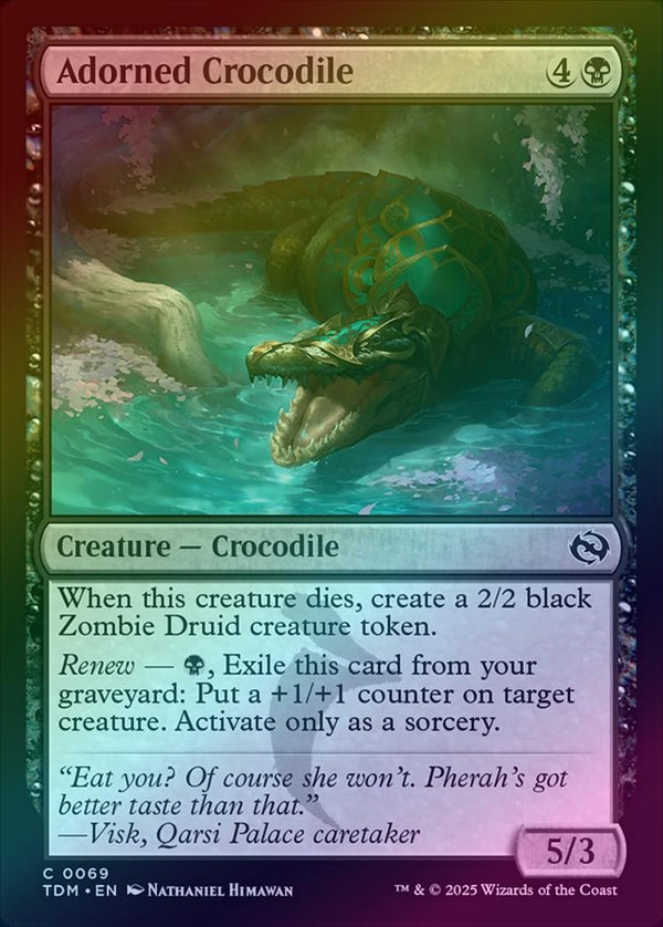 Adorned Crocodile (Foil) (TDM)