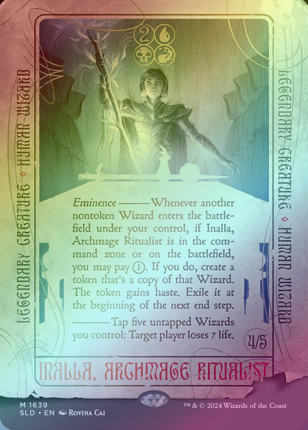 Inalla, Archmage Ritualist - Artist Series: Rovina Cai (Rainbow Foil) (SLD)
