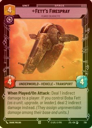 Fett's Firespray - Feared Silhouette - 738 - Special (Foil)
