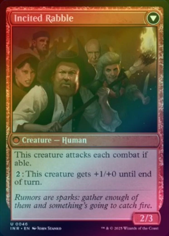 Town Gossipmonger // Incited Rabble (Foil) (INR)