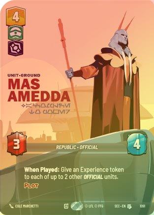 Mas Amedda - Accomplice to Power (Prestige Foil) - 1091 - Uncommon (Foil)