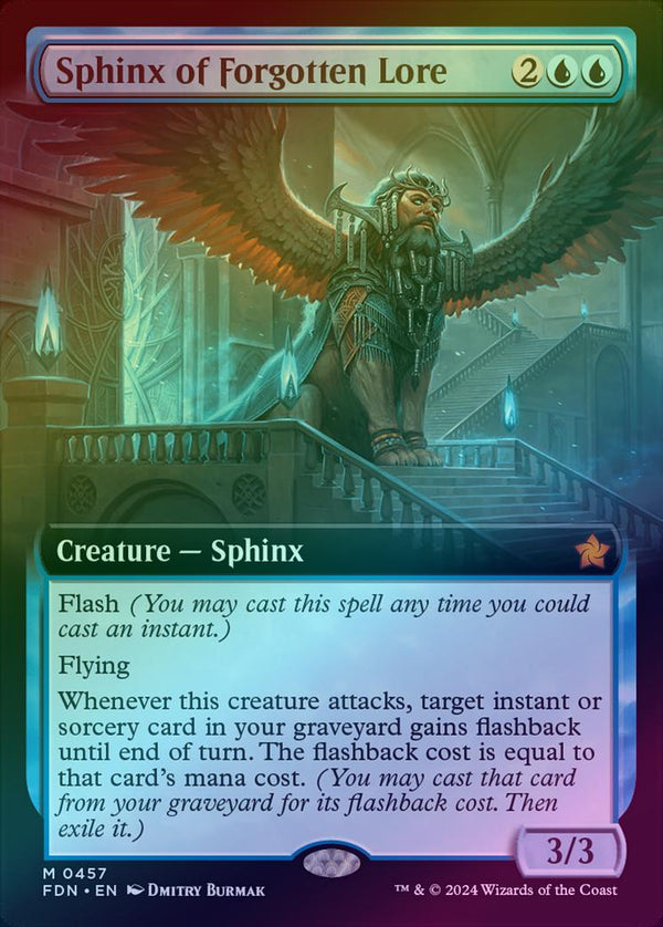 Sphinx of Forgotten Lore - Extended Art (Foil) (FDN)