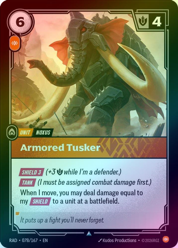 Armored Tusker - 078/167 - Uncommon (Foil)