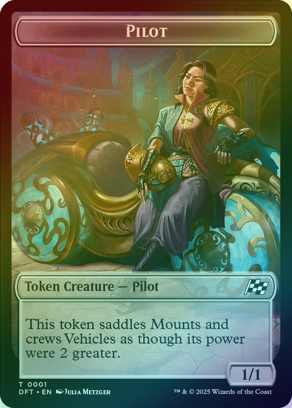 Vehicle // Pilot Token (Foil) (TDFT)
